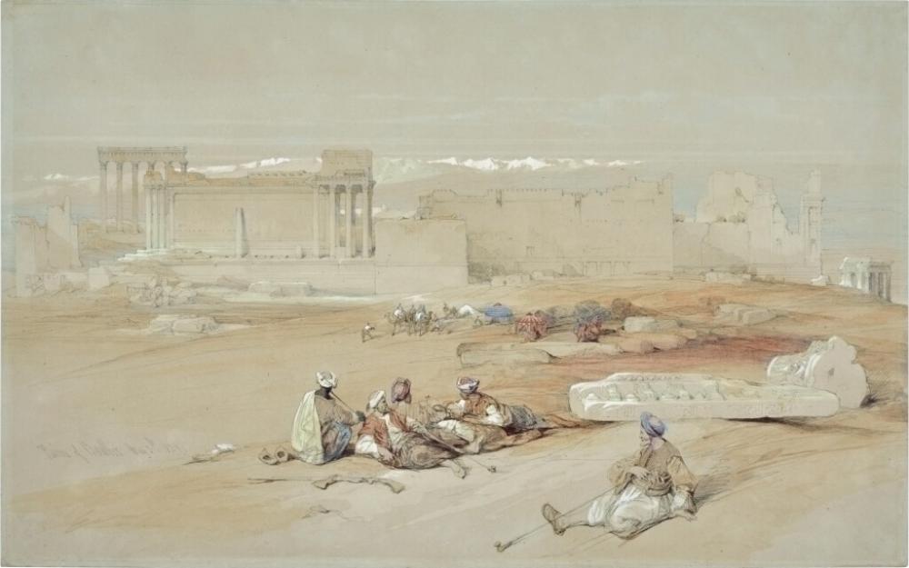 David (1796) Roberts comparable auction result: ruins of baalbec