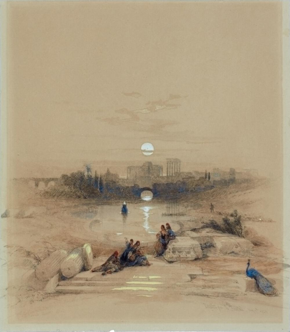 David (1796) Roberts comparable auction result: baalbec from the fountain