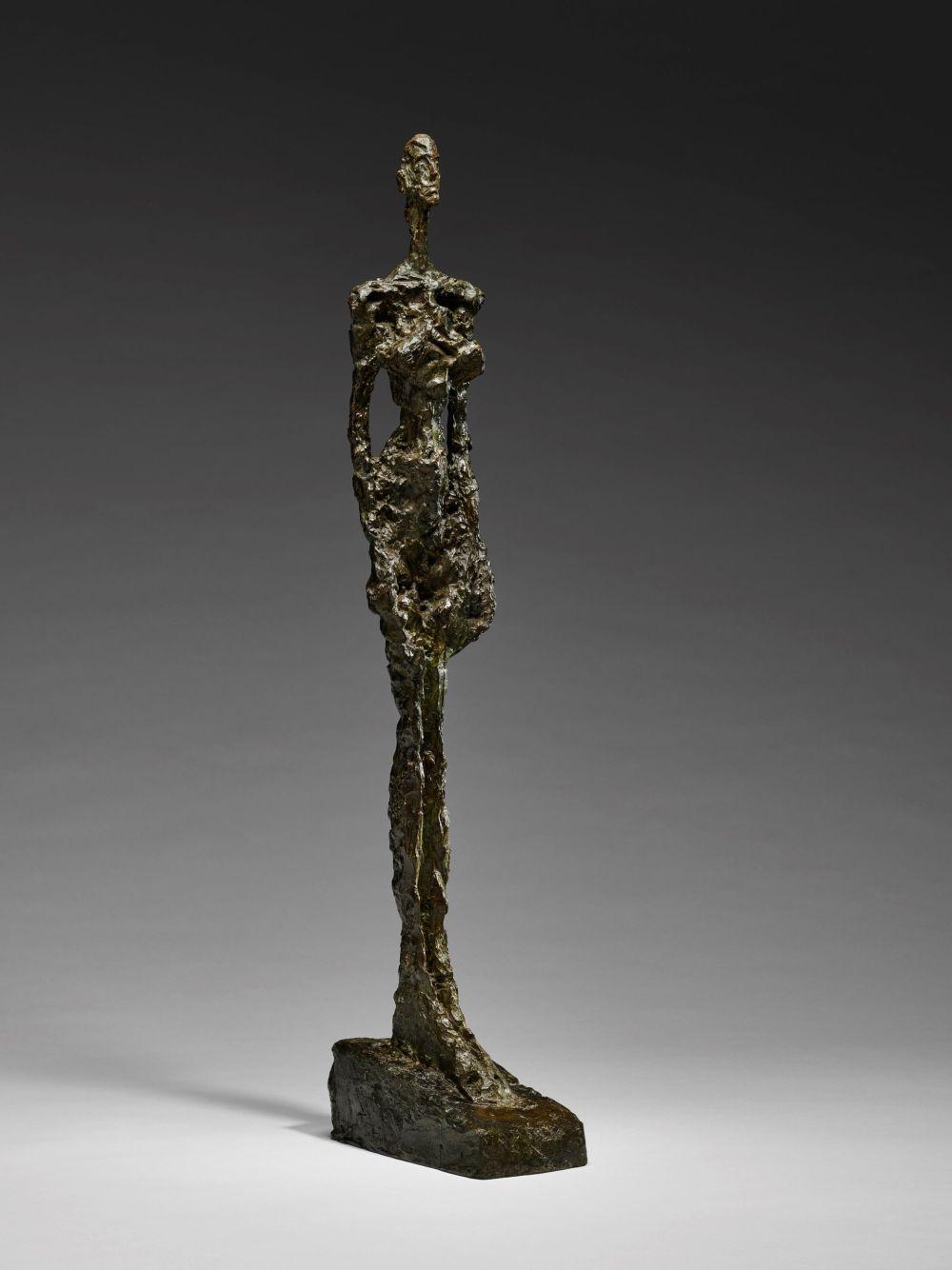 Alberto Giacometti (1901-1966) Femme de Venise I bronze with brown and gree comparable sale