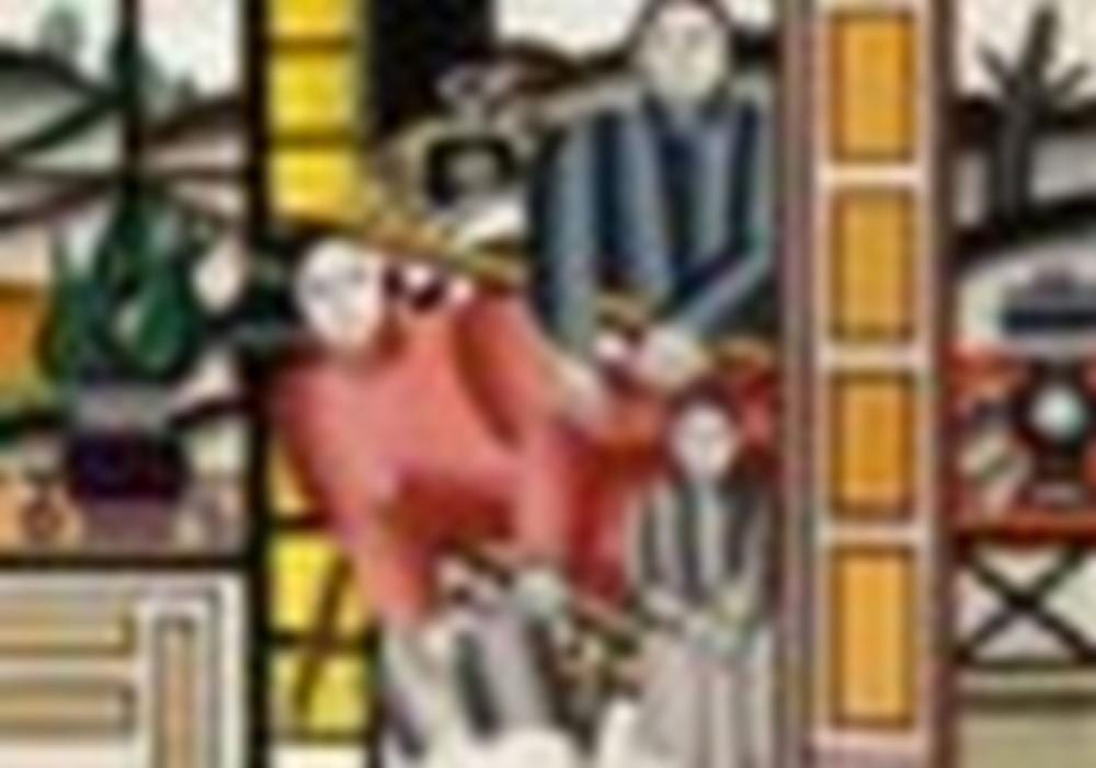 Fernand Leger (1881-1955) Les trois personnages devant le jardin oil on can comparable sale