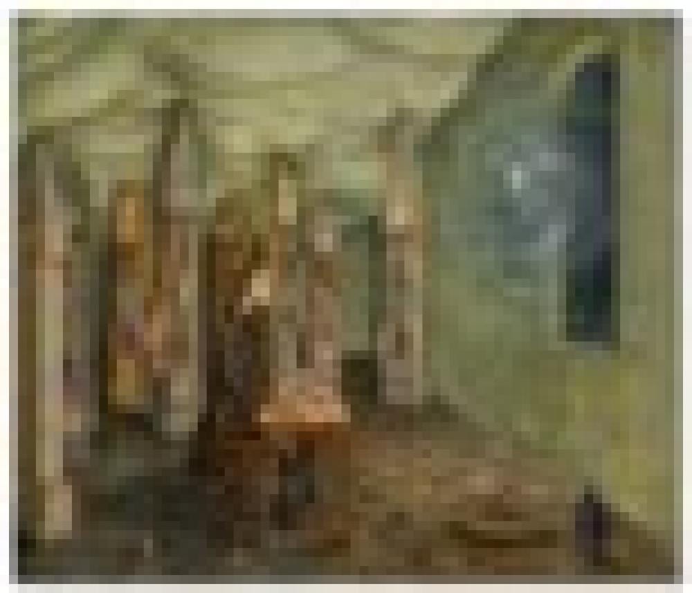 Remedios Varo (1908-1963) Revelación (also titled El relojero) oil on Mason comparable sale