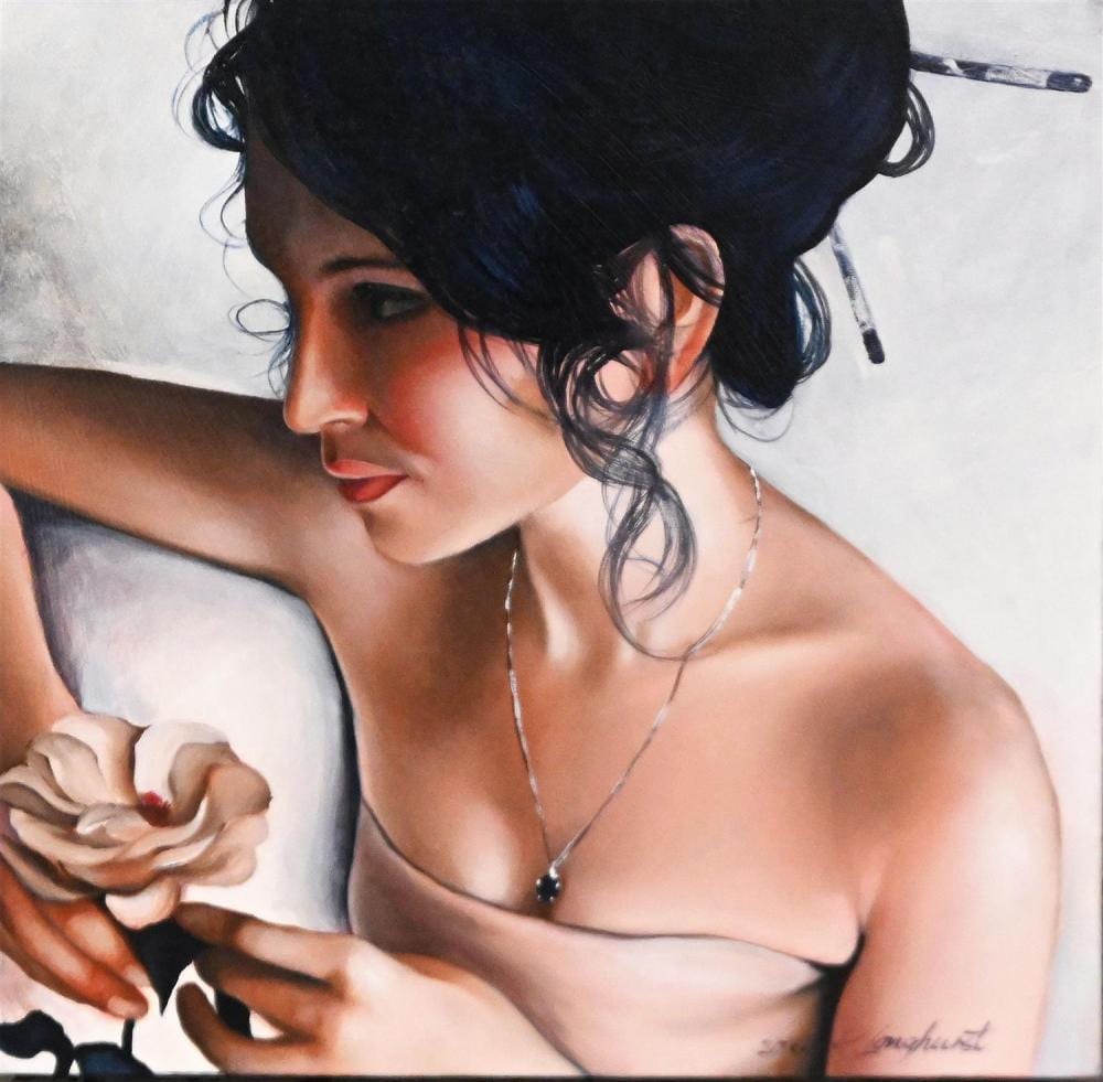 Kathrin Longhurst comparable auction result: kathrin longhurst flowergirl 1 2006