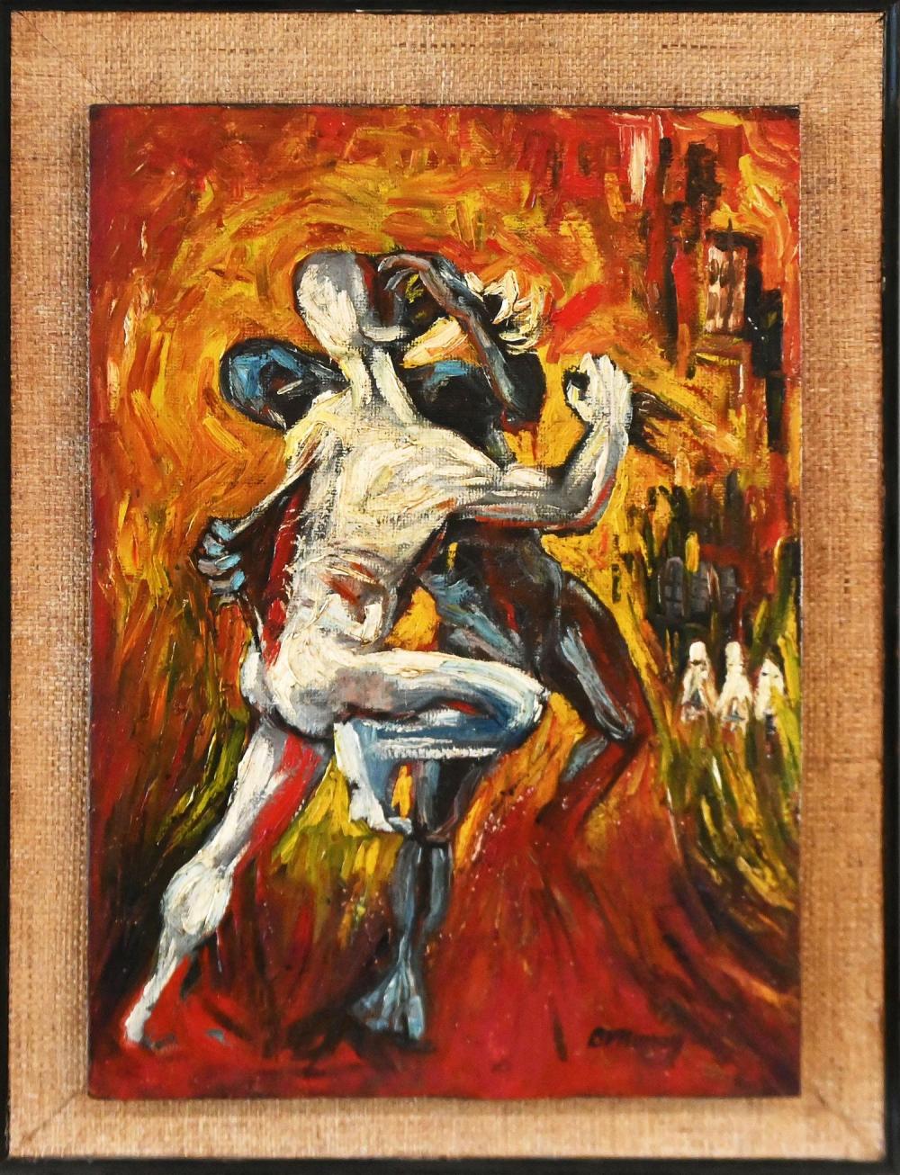 Brian Nunan comparable auction result: brian nunan race riots harlem 1964
