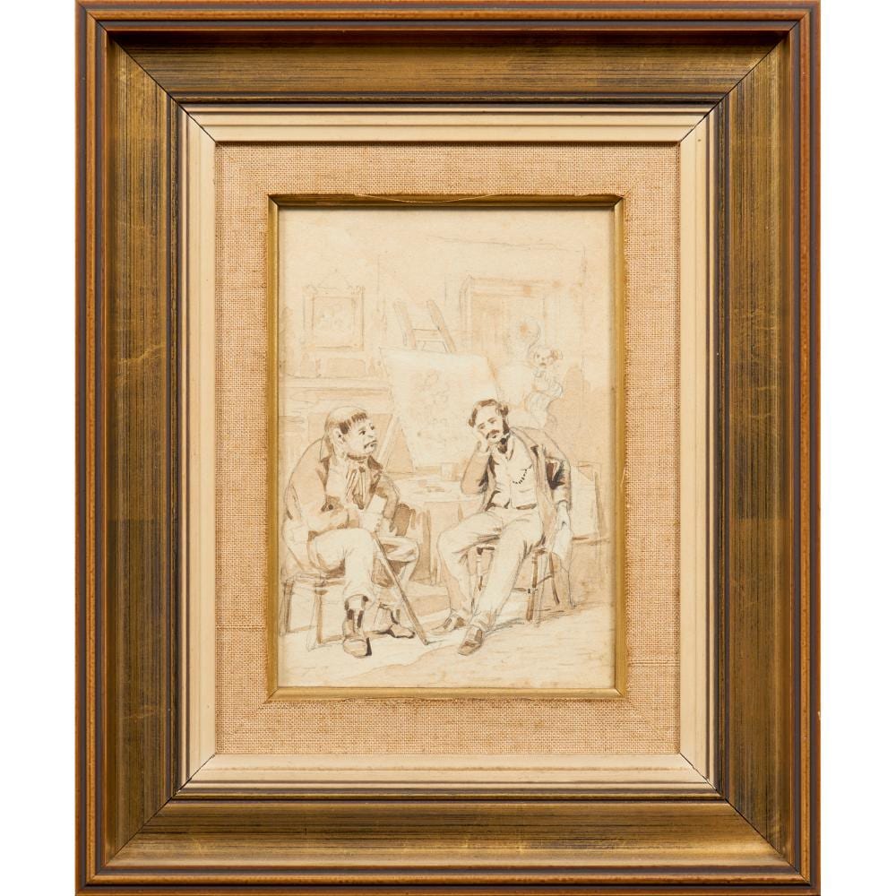 samuel thomas gill 1818 1880 the man in possession pencil and brown wash 20 x 14cm · Leonard Joel · 2025-05-19 S. T. Gill comparable auction result: samuel thomas gill 1818 1880 the man in possession pencil and brown wash 20 x 14cm