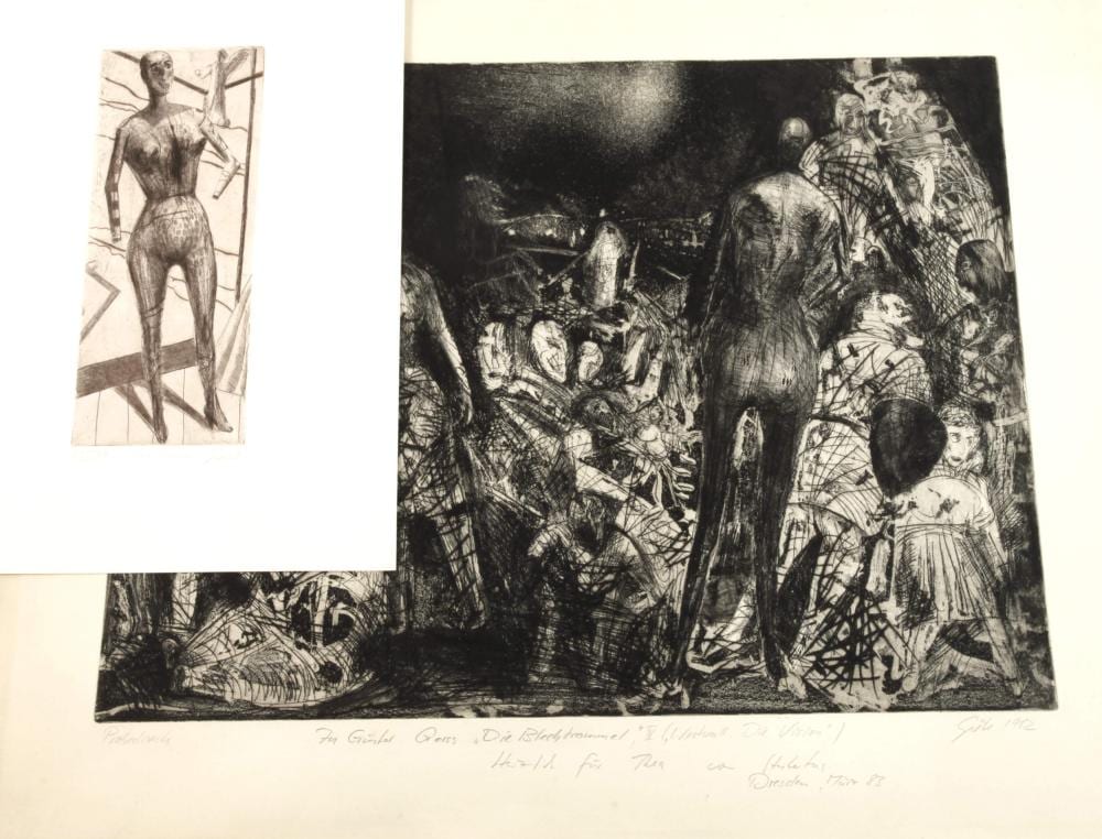 Hubertus Giebe comparable auction result: hubertus giebe paar graphiken