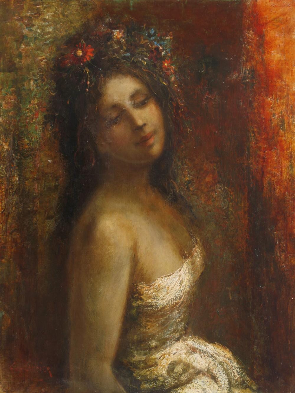 Guy Cambier comparable auction result: guy cambier attr m dchenbildnis