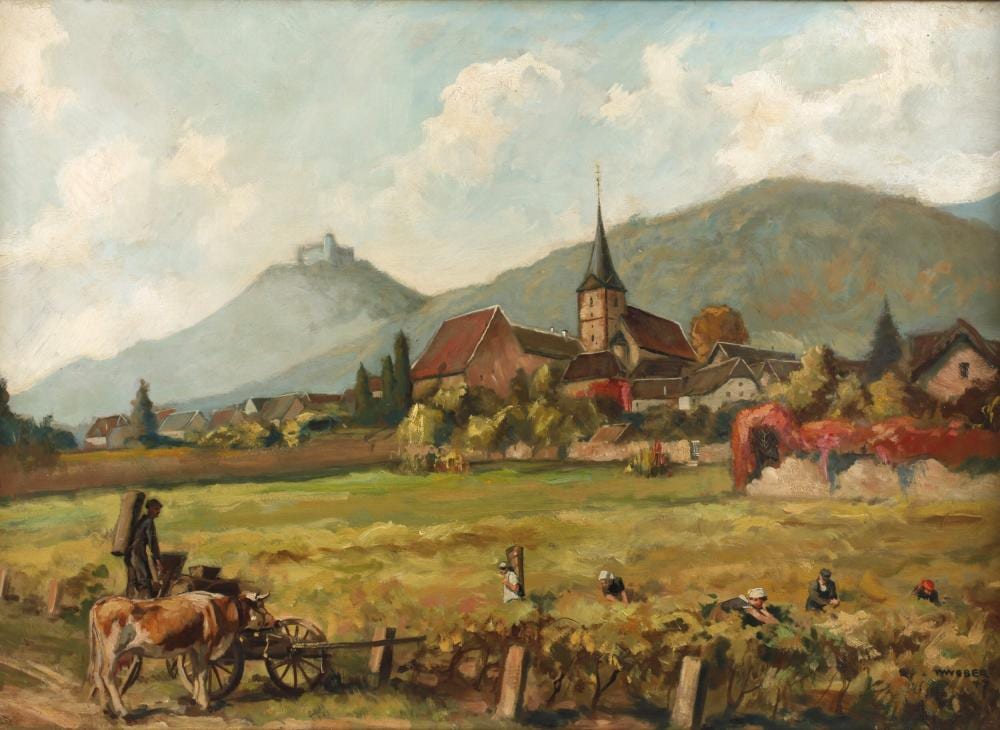Willy (1895) Weber comparable auction result: willy weber sommerlandschaft