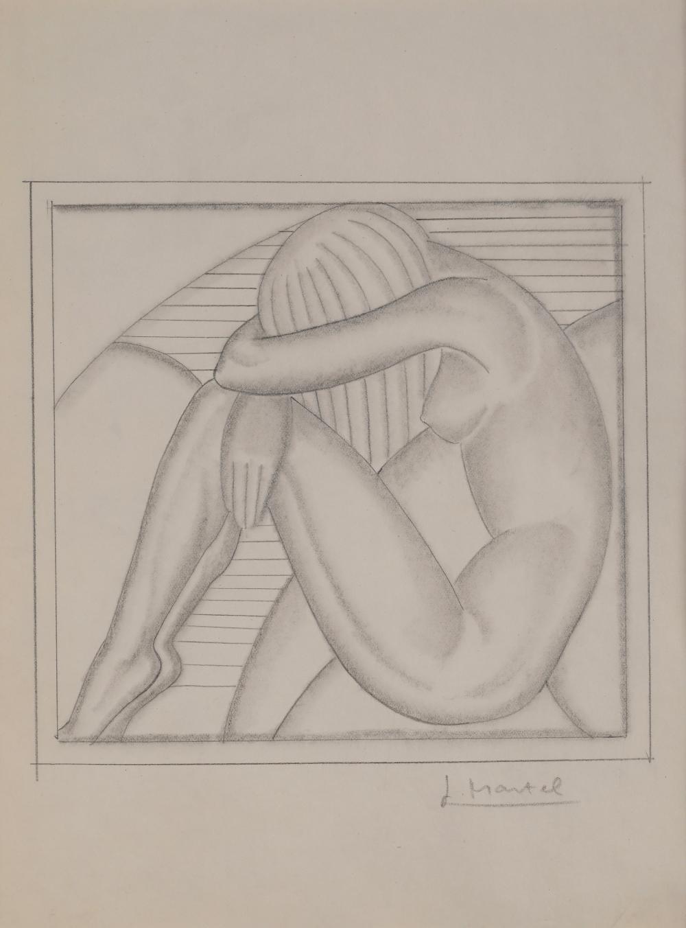 Jan Martel comparable auction result: jan et jo l martel 1896 1966 femme plor e