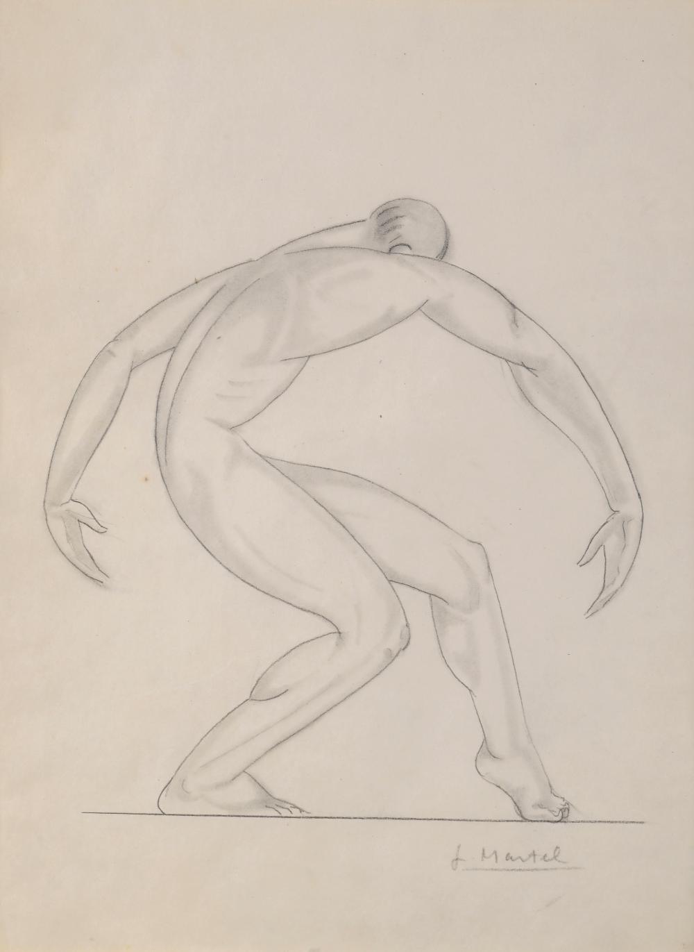Jan Martel comparable auction result: jan et jo l martel 1896 1966 danseur debout