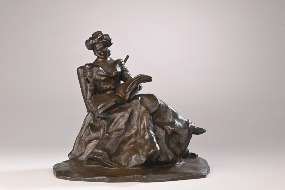 Louis Dejean comparable auction result: louis dejean 1872 1953 la liseuse