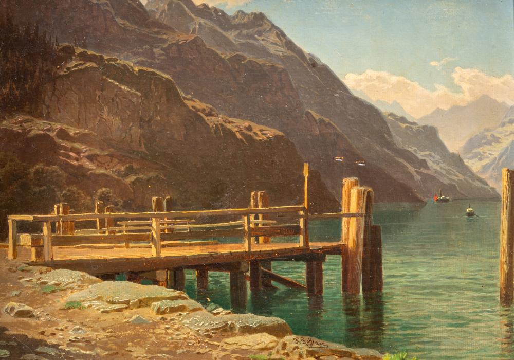 François Roffiaen comparable auction result: jean fran ois xavier roffiaen 1820 1898 le d barcad re de brunnen 1864 oil on mahogany 25 x 35 cm 9 8 x 13 7 in frame 39 5 x 49 5 cm 15 5 x 19 4 in