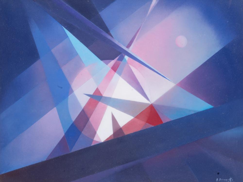 Armand Vereecke comparable auction result: armand vereecke 1912 1990 untitled 1954 oil on board 63 x 83 cm 24 8 x 32 6 in frame 84 x 104 cm 33 0 x 40 9 in