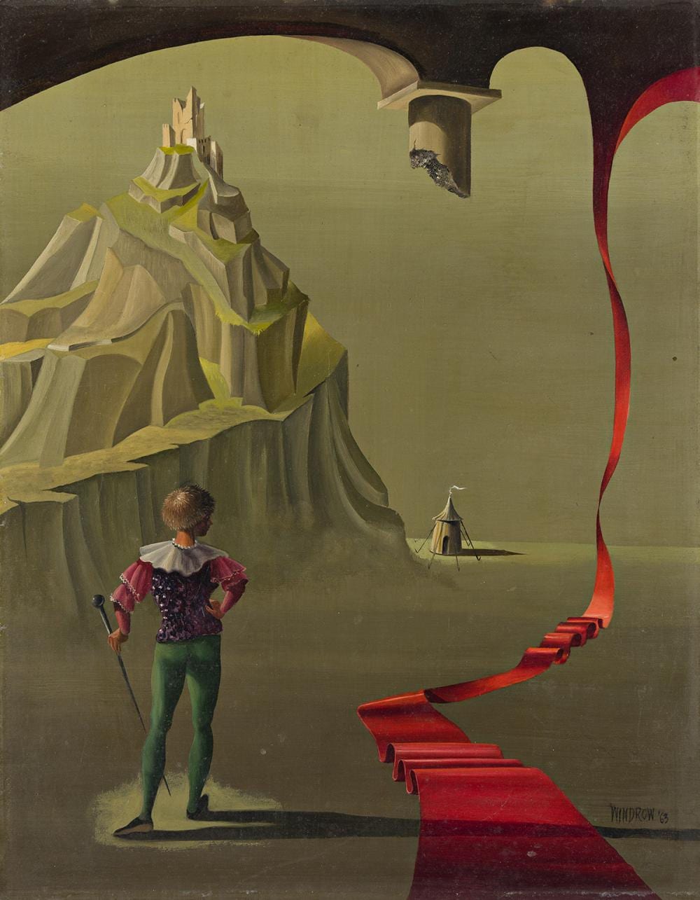 Patricia Windrow comparable auction result: patricia hope windrow 1921 2013 american surrealist landscape