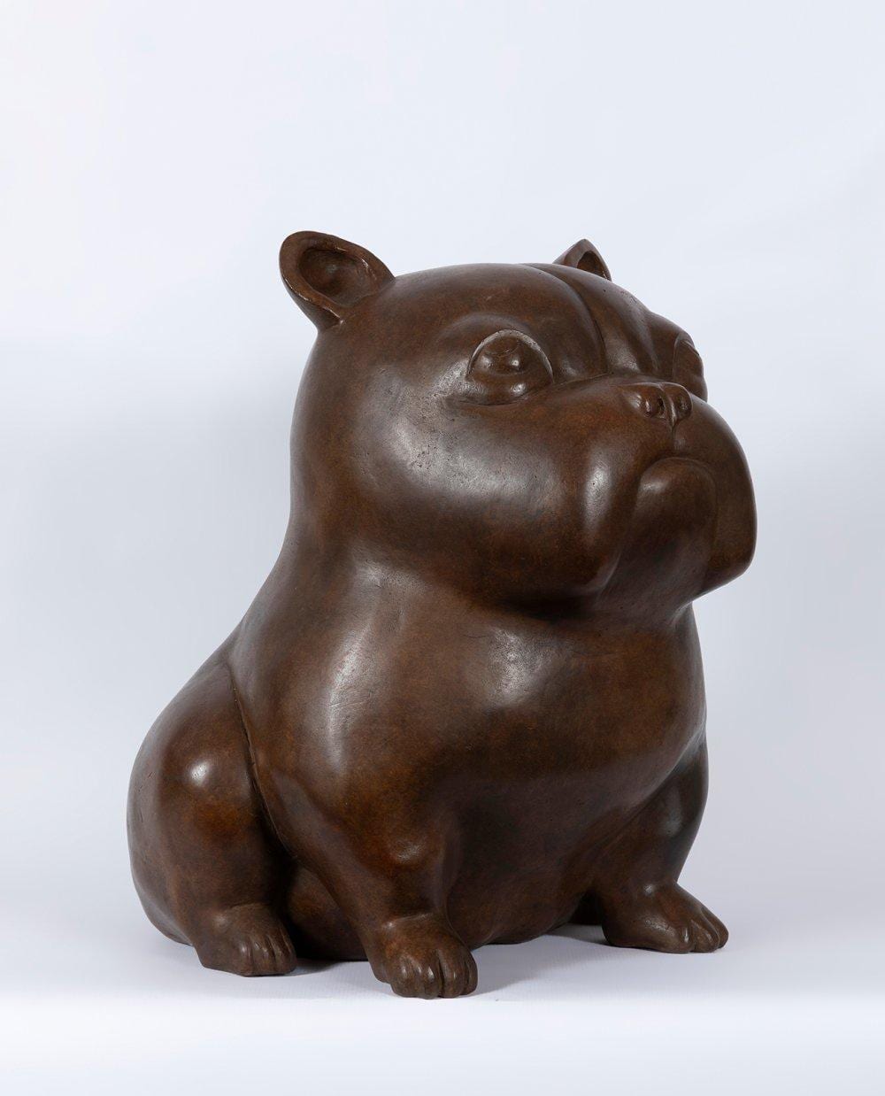 Odile Kinart comparable auction result: odile kinart netherlands 1945 french bulldog bronze specimen 8 20 signed with initials and numbered