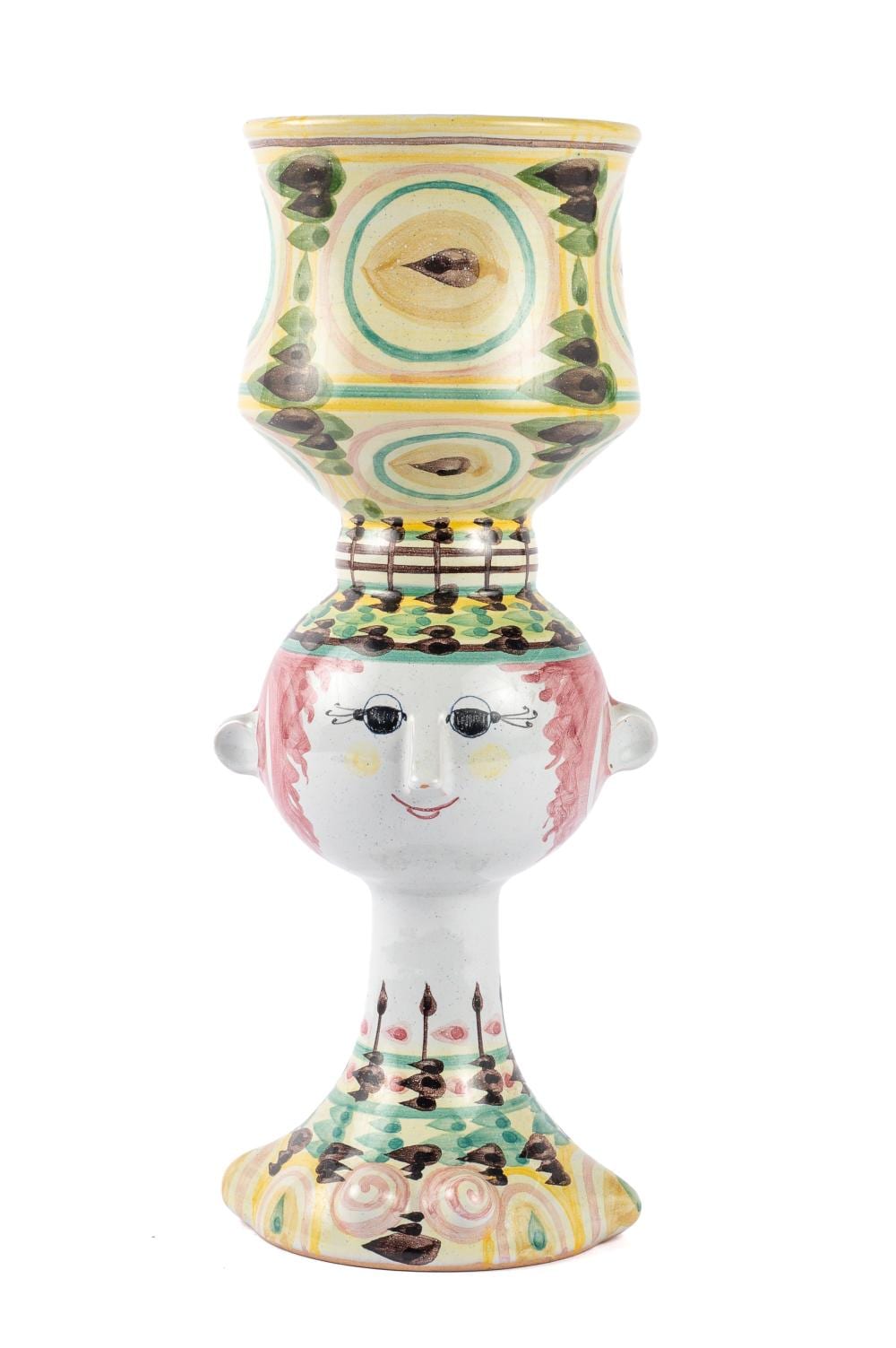 Bjorn Winblad comparable auction result: bjorn winblad 12 painted ceramic head vase