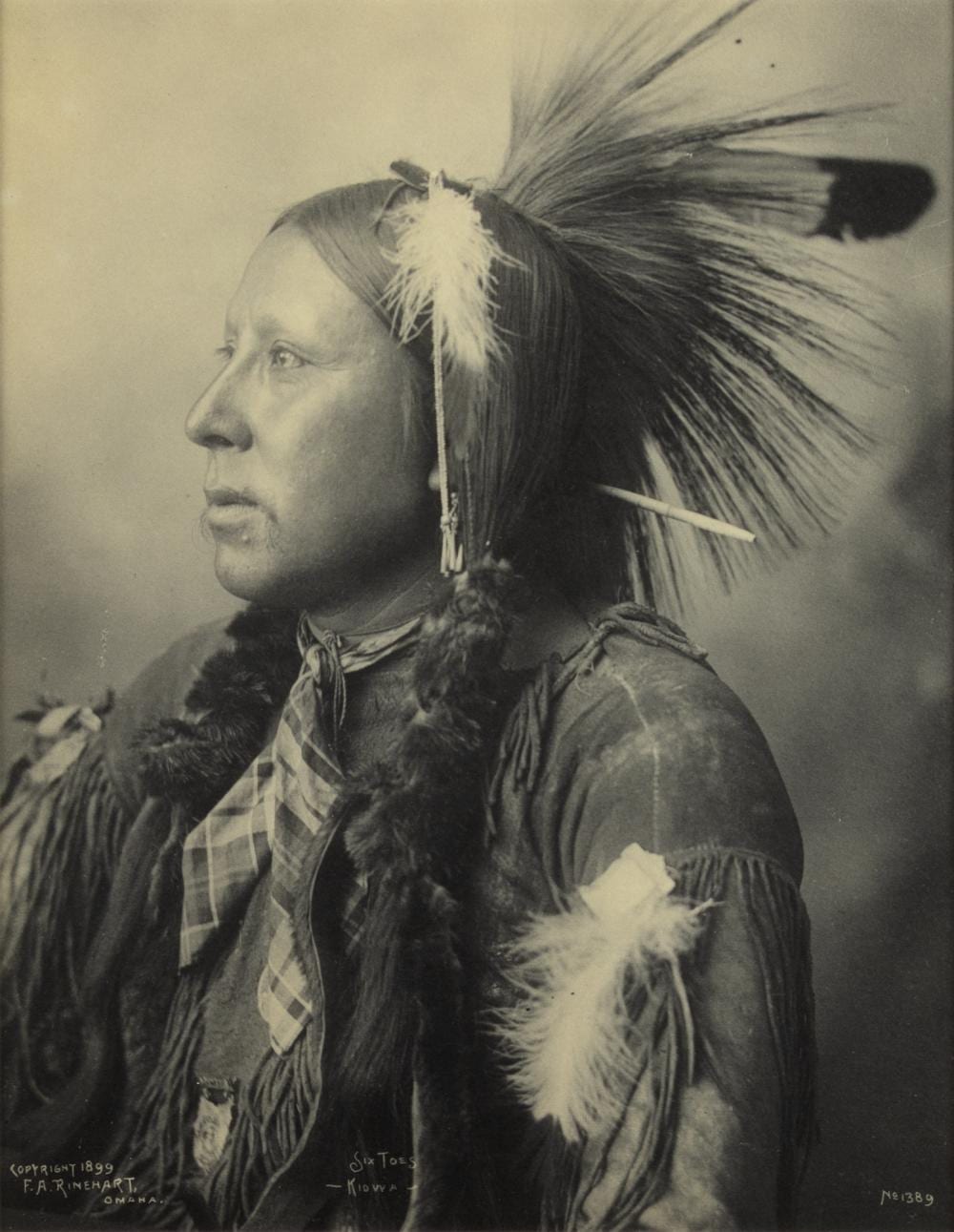 Frank A. Rinehart comparable auction result: frank a rinehart 1861 1928 six toes kiowa 1899