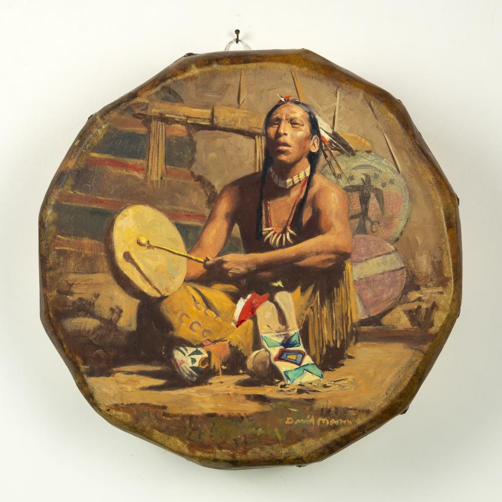 David Mann comparable auction result: david mann 1948 drum beat