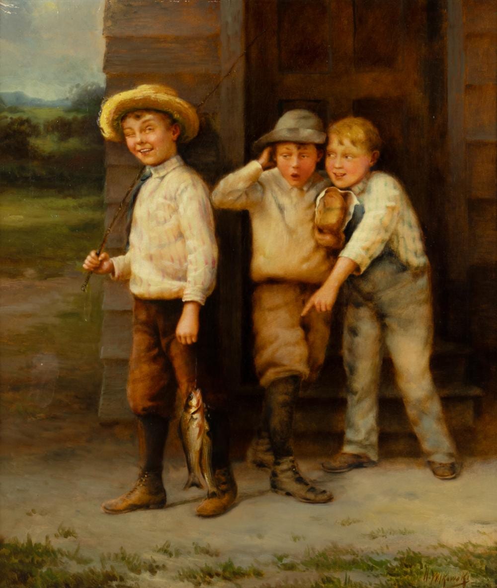 Karl Witkowski comparable auction result: karl witkowski 1860 1910 three little rascals