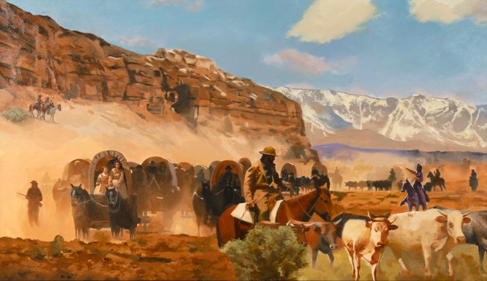 Jim Carson comparable auction result: jim carson 1942 westward emigrant wagon train 2025
