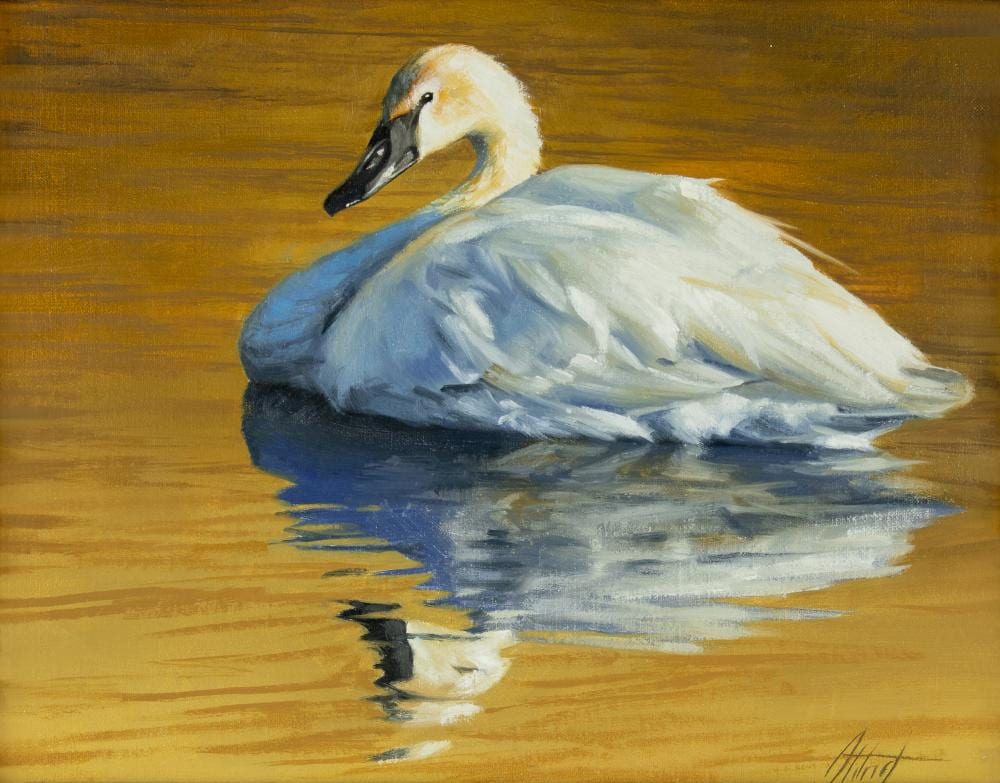Edward Aldrich comparable auction result: edward aldrich 1965 trumpeter swan