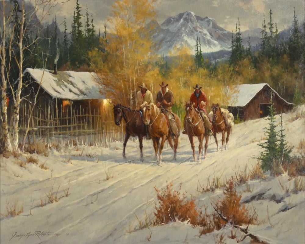 Gary Lynn Roberts comparable auction result: gary lynn roberts 1953 early morning riders