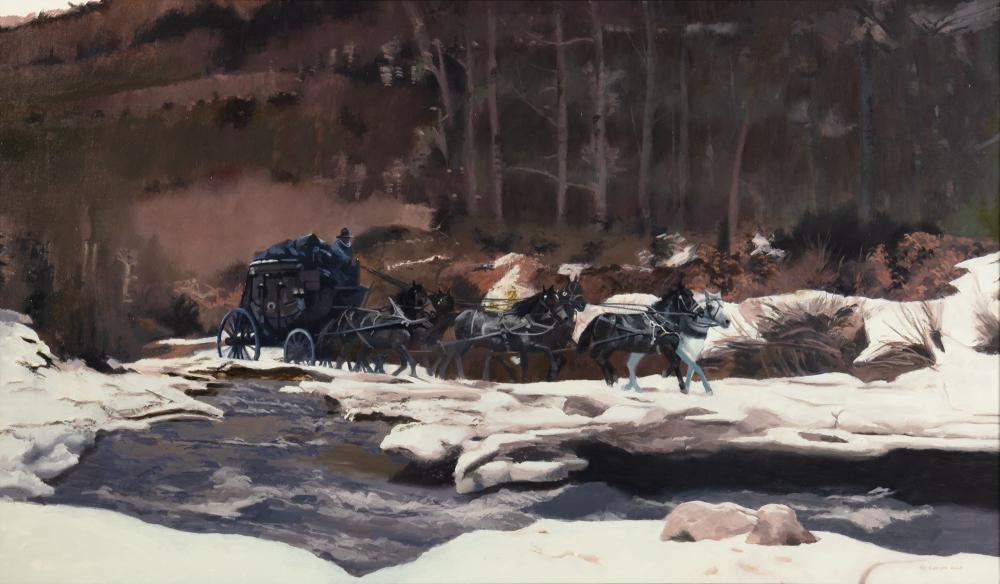 Jim Carson comparable auction result: jim carson 1942 the winter overland 2025