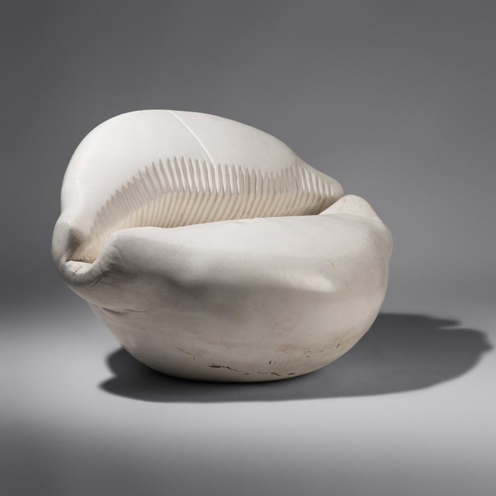 Louis Durot comparable auction result: louis durot french b 1939 cowry shell sofa