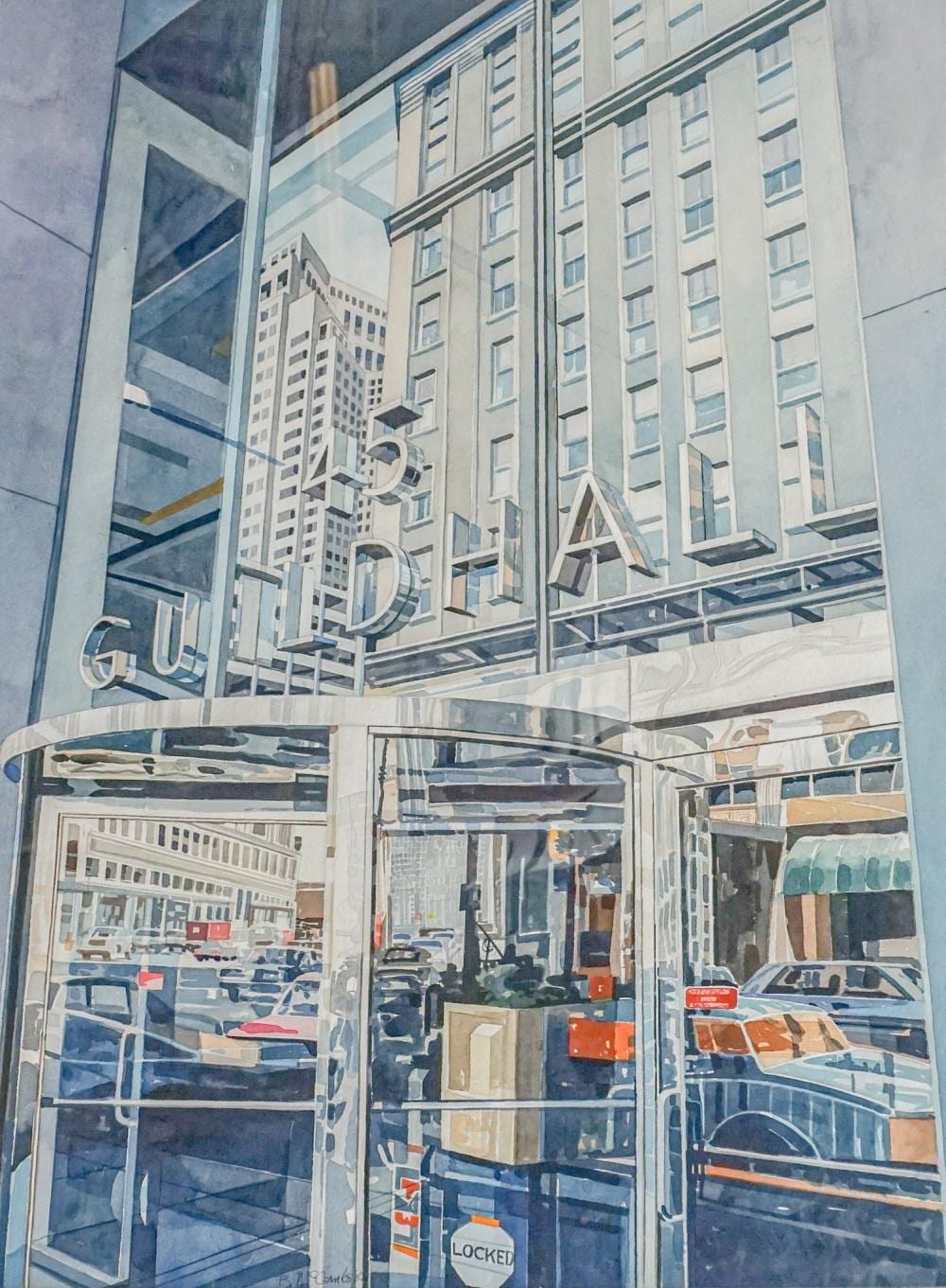 bruce mccombs american b 1943 45 guild hall watercolor signed l l frame 40 x 32 in 101 6 x 81 3 cm · Weschler's · 2025-05-06 Bruce McCombs comparable auction result: bruce mccombs american b 1943 45 guild hall watercolor signed l l frame 40 x 32 in 101 6 x 81 3 cm