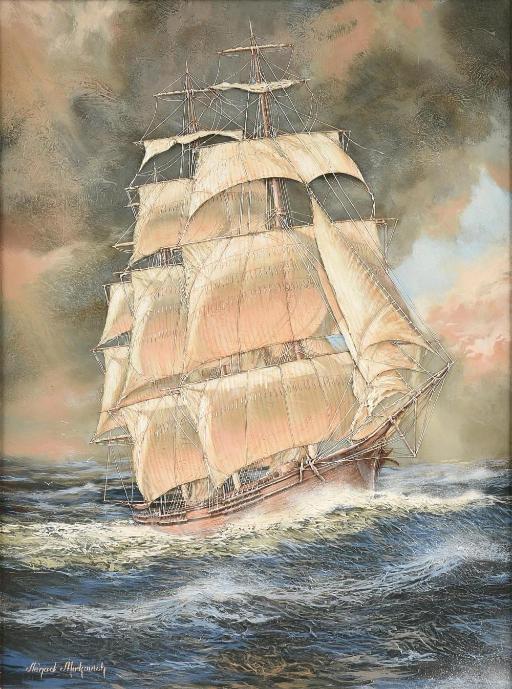 Nenad Mirkovich comparable auction result: nenad mirkovich serbian american b 1951 mandarin 21st century 40 x 30 in 101 6 x 76 2 cm frame 48 3 4 x 38 3 4 in 123 8 x 98 4 cm