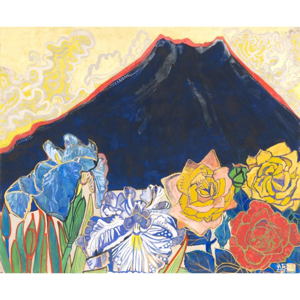 Offering Flowers To Mount Fuji comparable sale