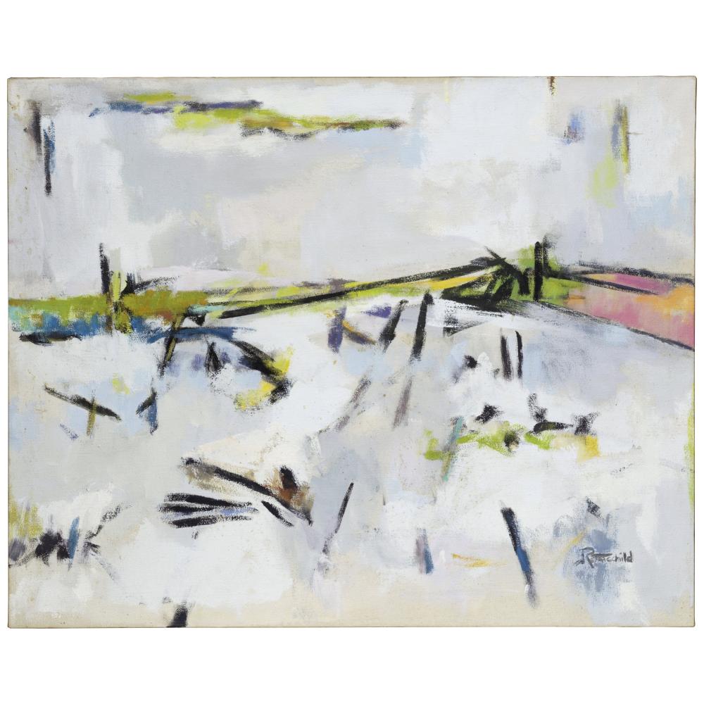 judith rothschild 1921 1993 winter marsh 24 1 8 x 30 in 61 3 x 76 2 cm painted in 1964 · Bonhams · 2025-05-15 Judith Rothschild comparable auction result: judith rothschild 1921 1993 winter marsh 24 1 8 x 30 in 61 3 x 76 2 cm painted in 1964