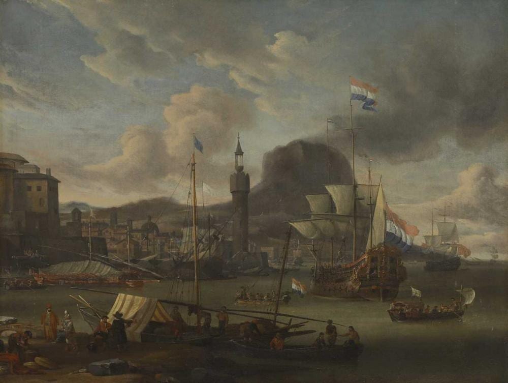 Abraham Storck comparable auction result: abraham storck dutch 1644 1708