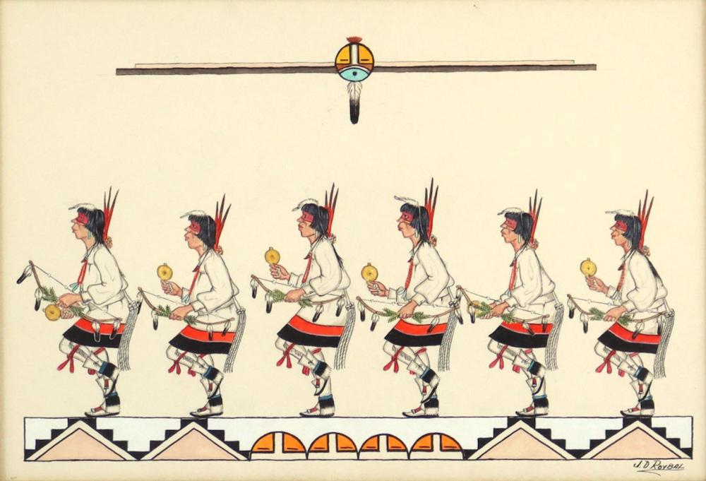 Jose D. Roybal comparable auction result: jose d roybal 1922 1978 ceremonial dance