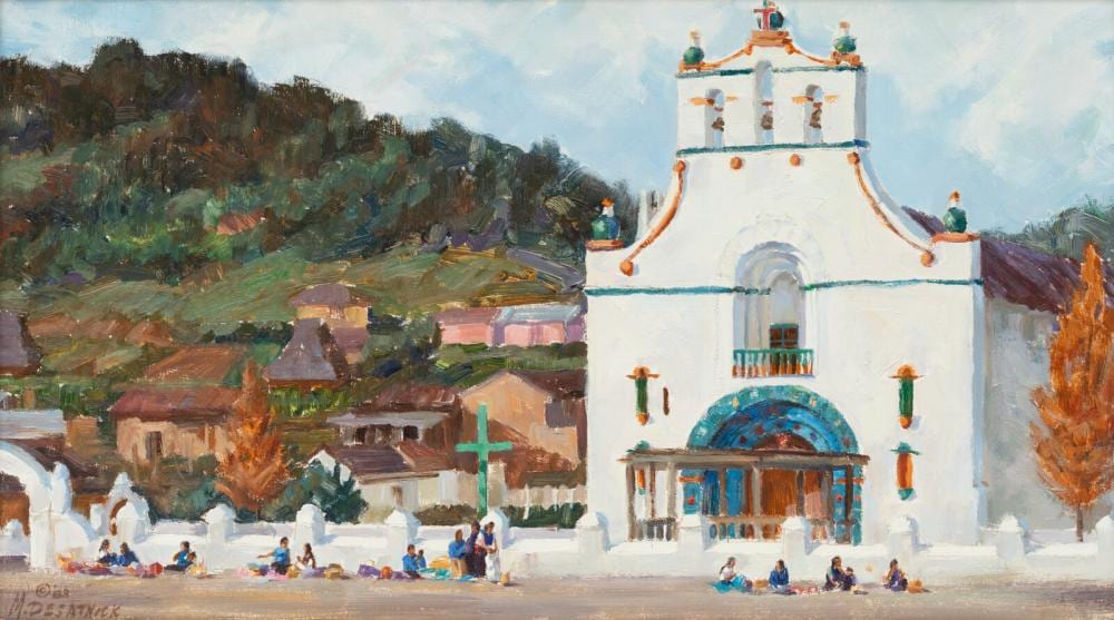 Mike Desatnick comparable auction result: mike desatnick american b 1943 mission church 1983