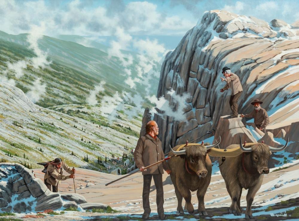 Roy Kerswill comparable auction result: roy kerswill american 1925 2002 over the great sierra range
