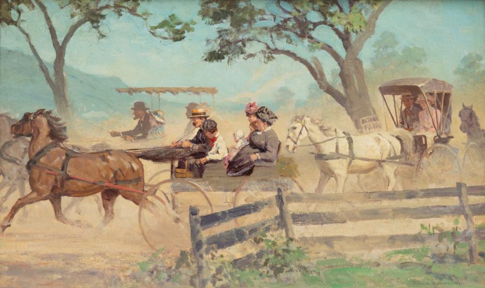 Victor Coleman Anderson comparable auction result: victor c anderson american 1882 1937 going to the county fair