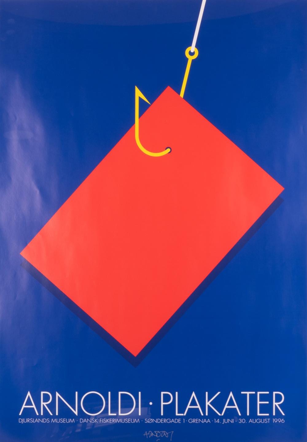 Per Arnoldi comparable auction result: per arnoldi danish 1941 djurslands museum dansk color lithographic poster