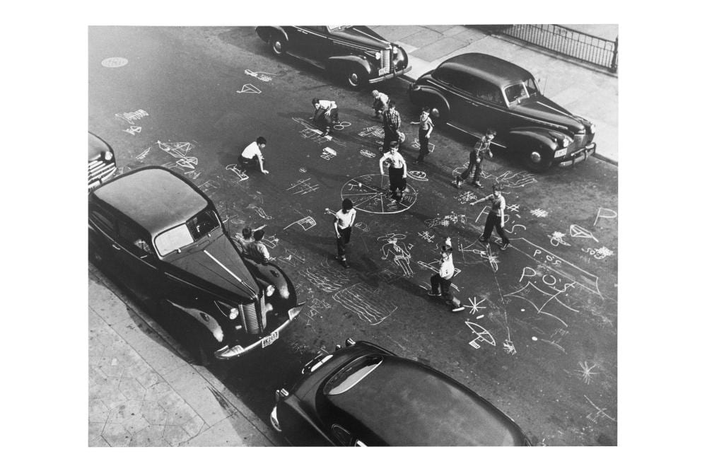 Arthur Leipzig comparable auction result: arthur leipzig american 1918 2014 chalk games 1950 silver gelatin print