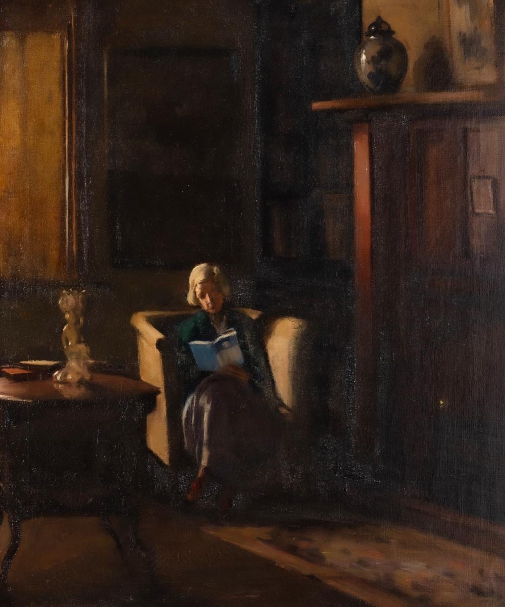 Alexander Colquhoun comparable auction result: alexander colquhoun 1862 1941 the reader circa 1939