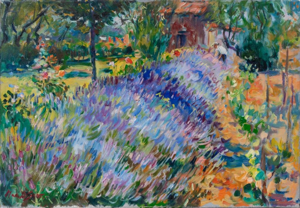 Max Agostini comparable auction result: max agostini paris 1914 aubagne 1997 jardin au printemps