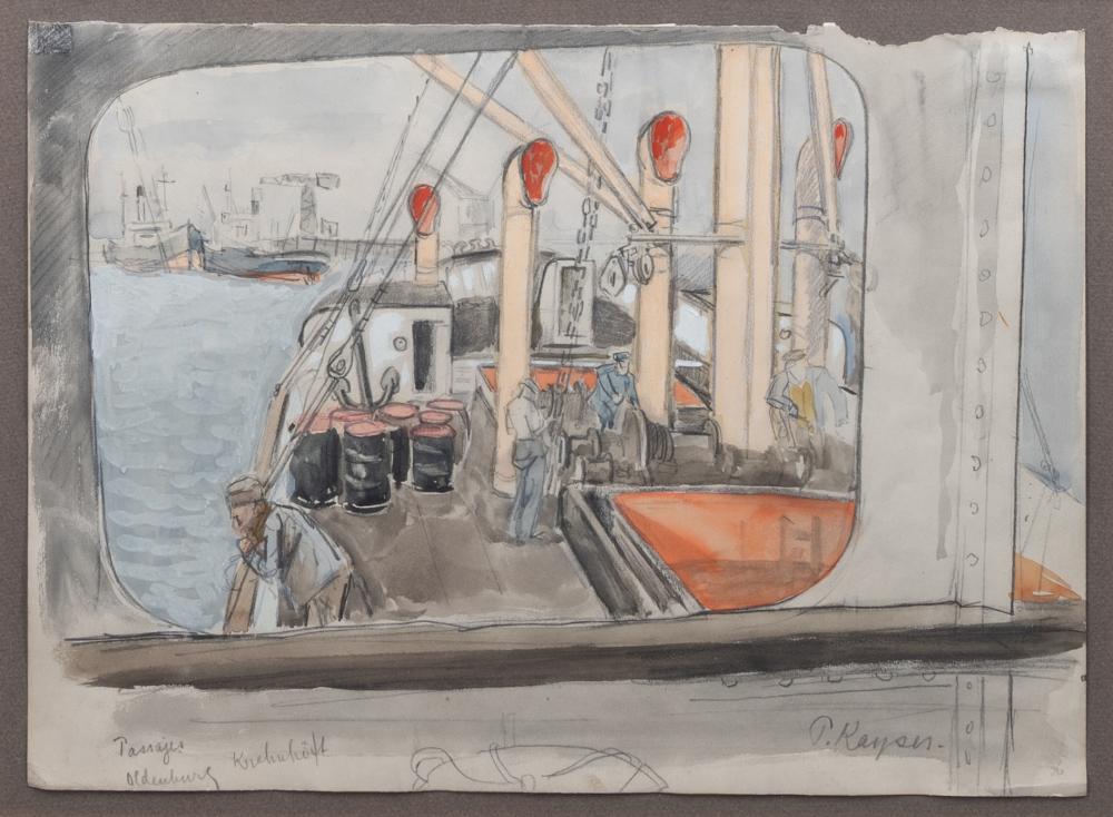 Paul Kayser comparable auction result: paul kayser hamburg 1869 donaueschingen 1942 view fron the bridge