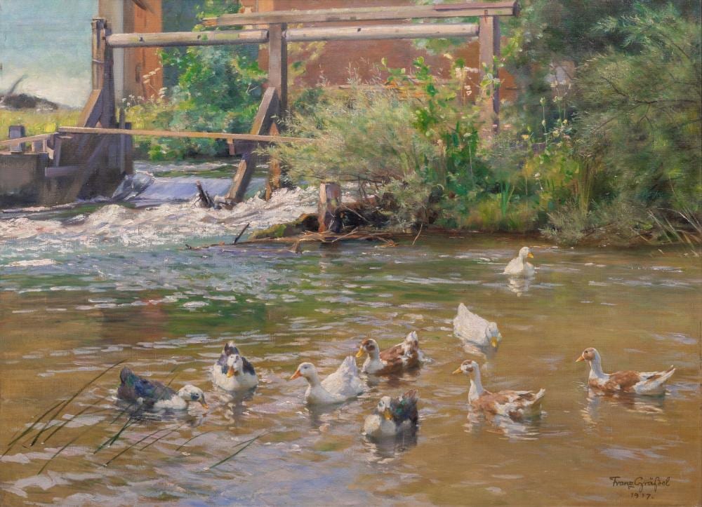 Franz Graeßel comparable auction result: franz gr ssel obersasbach baden 1861 emmering 1948 the old water