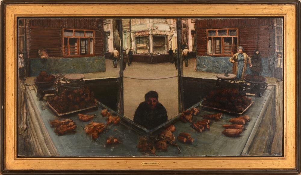Gregory Joseph Gillespie comparable auction result: gregory joseph gillespie 1936 2000 marketplace eastern europe