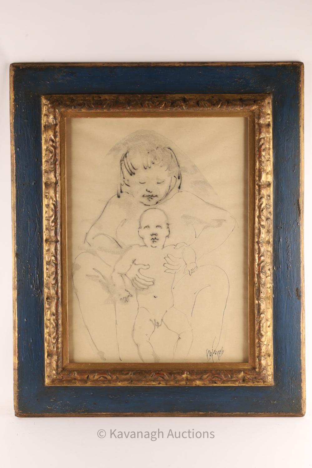 Philip Aziz comparable auction result: philip aziz canadian 1923 2009 drawing