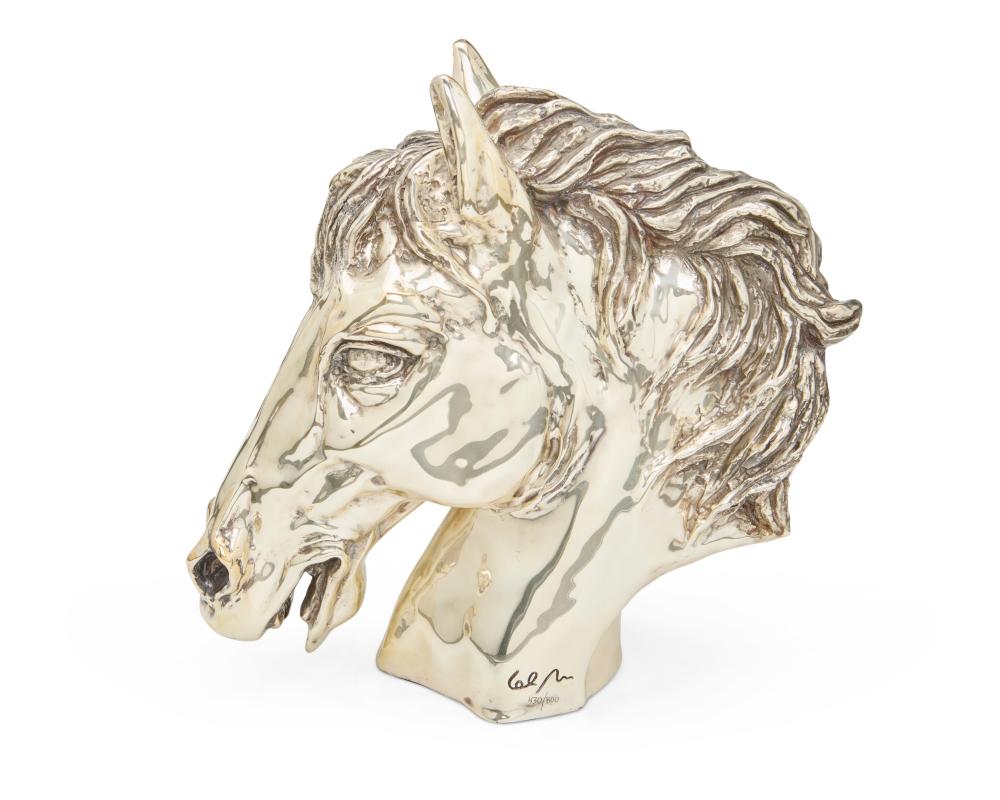 Ricardo Del Rio comparable auction result: ricardo del rio b 1961 mexican horsehead sculpture for d argenta