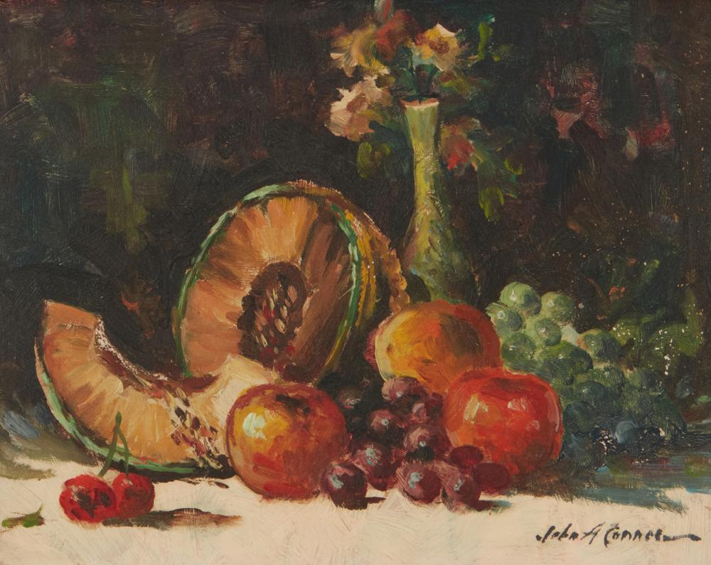 john anthony conner 1892 1971 still life with cantaloupe · John Moran Auctioneers · 2025-05-20 John Anthony Conner comparable auction result: john anthony conner 1892 1971 still life with cantaloupe