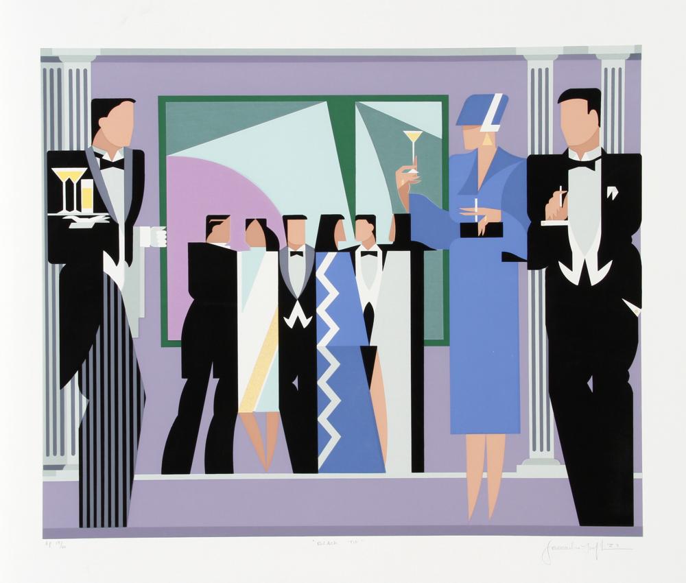 Giancarlo Impiglia comparable auction result: giancarlo impiglia black tie screenprint