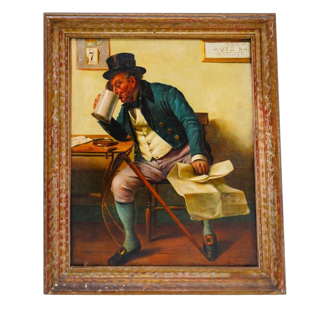 claudio rinaldi italian 1852 1900 oil on canvas of a man · Akiba Galleries · 2025-05-22 Claudio Rinaldi comparable auction result: claudio rinaldi italian 1852 1900 oil on canvas of a man