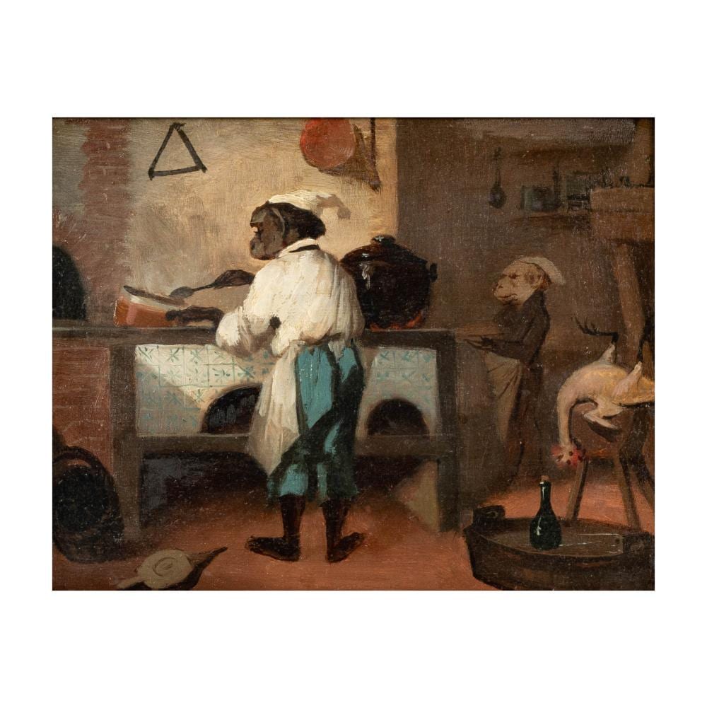Alexandre-Gabriel Decamps comparable auction result: alexandre gabriel decamps 1803 1860 monkey chefs