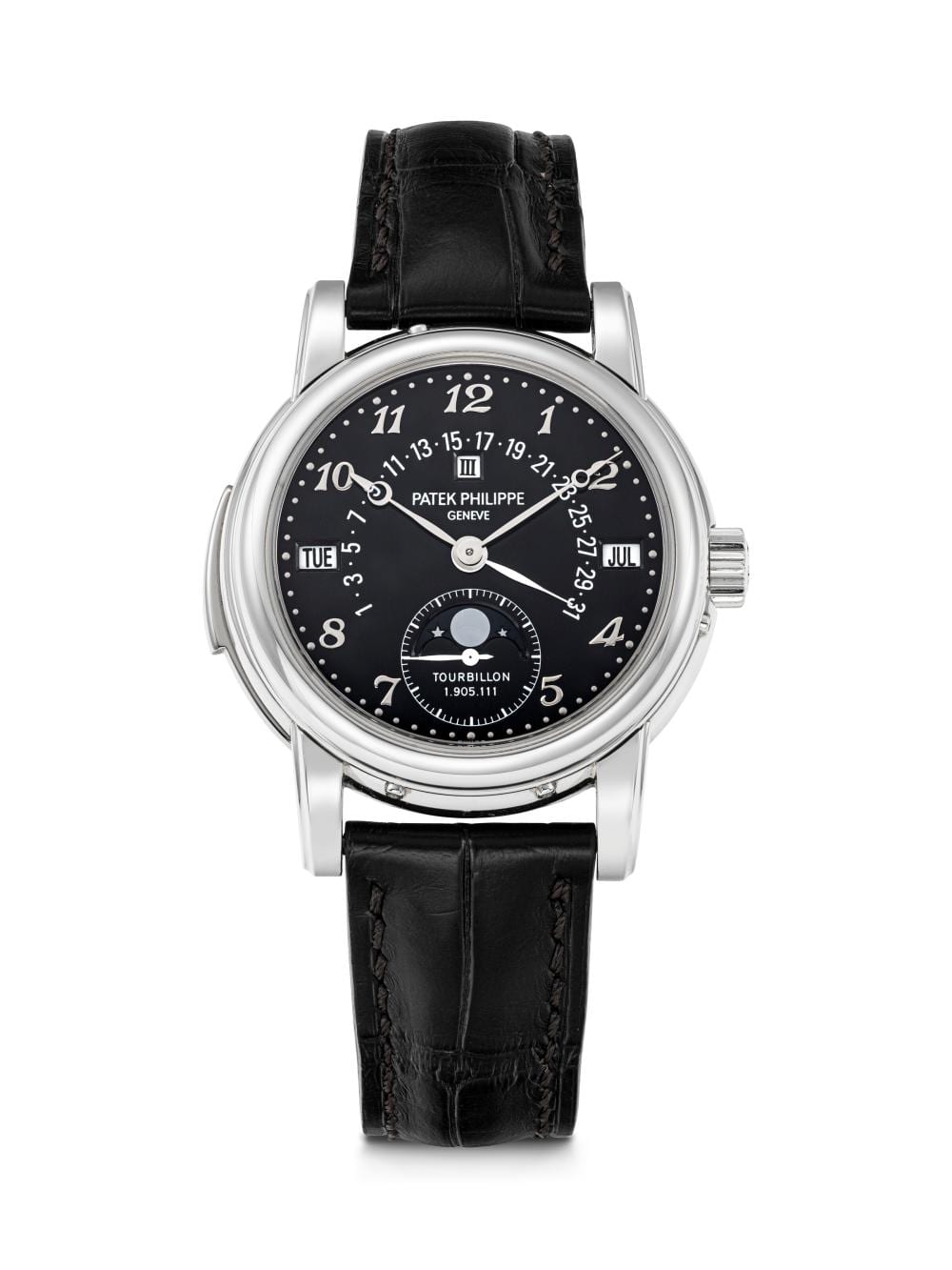 Patek Philippe. An Extremely Rare Platinum MINUTE REPEATING PERPETUAL.… comparable sale